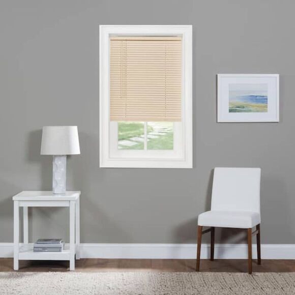 NIB Home Depot Alabaster 1" Cordless Vinyl Blind - 30"x64" - Picture 2 of 15